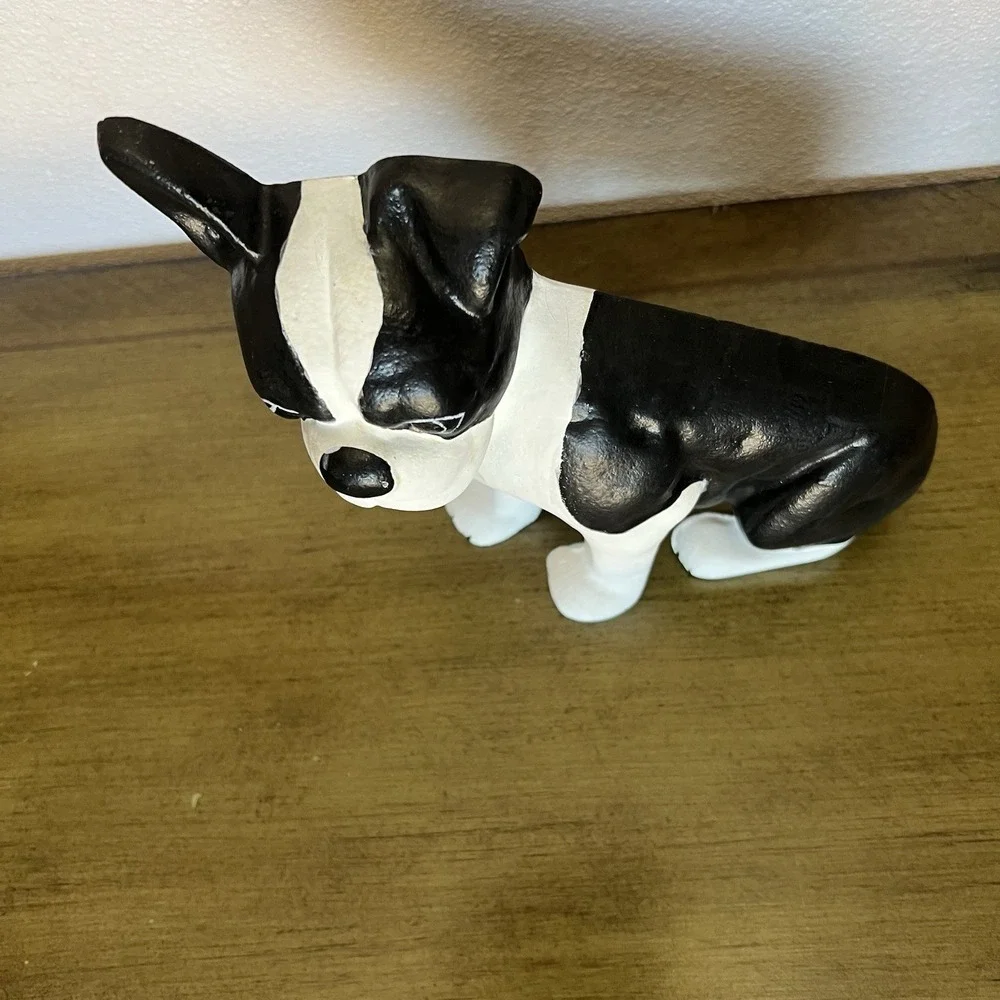Vintage Cast Iron EMIG #8081 Boston Terrier Doorstop‎ 7 1/2 